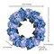 Capri Luxury Mixed Blue Silk Large Hydrangea Wreath, 23 In Indoor outdoor use